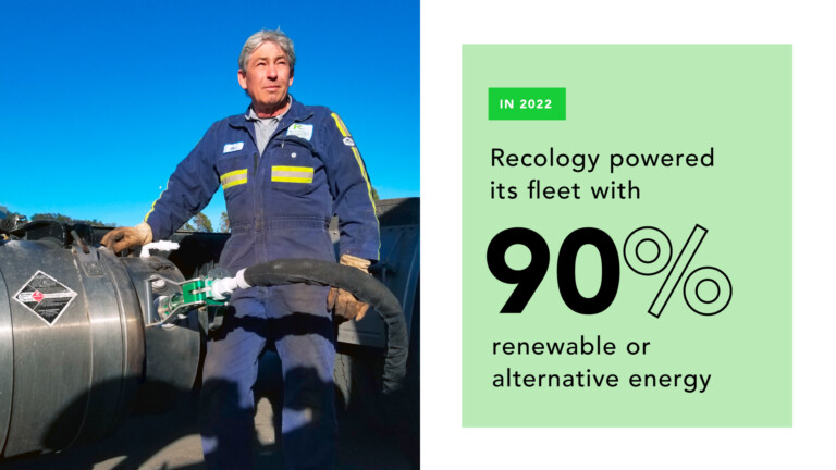 Recology achieves goal to power fleet with 90 percent renewable or alternative energy  Image