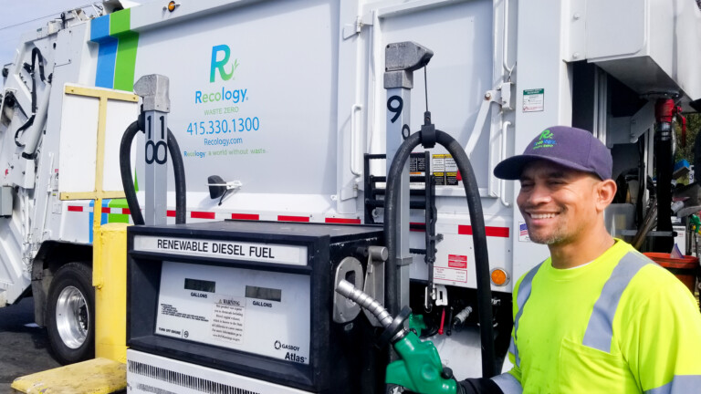 Recology nearly halves its fleet emissions Image