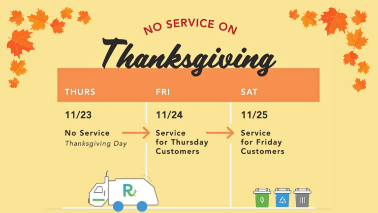 Thanksgiving 2023 Service Reminder Image