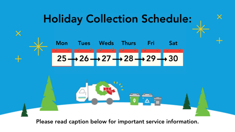 Holiday Collection Schedule Week of 12.25 Image